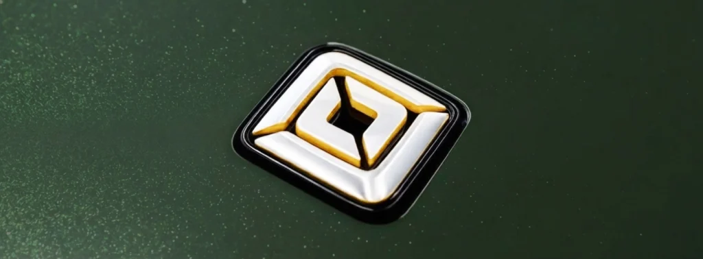 Rivian logo on vehicle